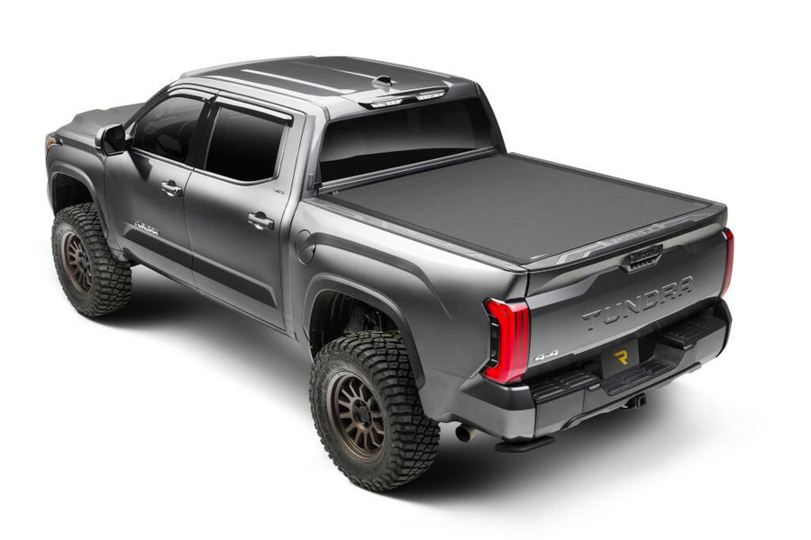 Revolver X4s Hard Rolling Truck Bed Cover 2022-2026 Toyota Tundra 5 Foot 7 Inch Bed with or without Deck Rail System without Trail Special Edition Storage Boxes BAK