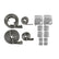 Flex-Braid Hose Sleeve Kit Silver Mr Gasket