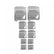 Flex-Braid Hose Sleeve Kit Silver Mr Gasket
