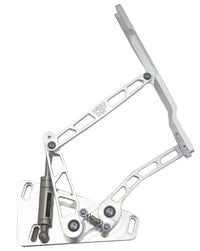 CVF Racing Polished or C3 Ceramic Clear Coat billet hood hinges for 1973 to 1980 Chevrolet C10 trucks, part HOOD-HINGE-KIT-80CK-SS