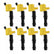 Ignition Upgrade Kit- 2004-2008 Ford 4.6L/5.4L/6.8L 3-Valve, Yellow 8-Pack Includes 8-Pack Of Hp Copper Spark Plugs (P/N 8160) & 8-Pack Of Ignition Coil (P/N 140033-8) ACCEL