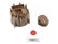 Distributor Cap & Rotor Kit Hei Style Tan 1972-1986 Various GM Clamp Down Cap ACCEL