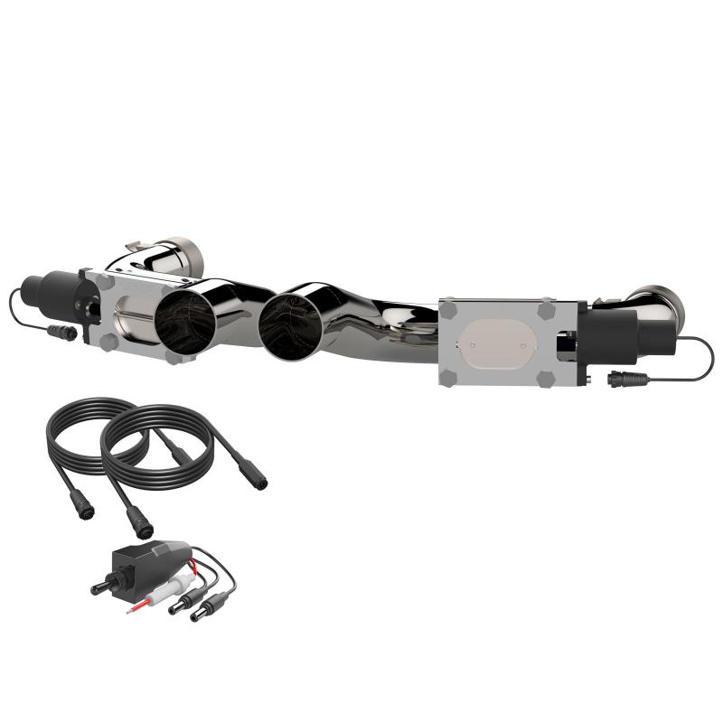 QTP 2015-2023 Dodge Challenger, Charger & Chrysler 300C 6.2,6.4L QTP Aggressor Cutout Pipes