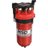 Pro Mag 44 Amp Generator, Cw Rotation, Red, Standard Cap, Band Clamp This Red Pro-Mag 44 Generator Is Clockwise Rotation, Utilizes A Cross Drive, A Standard Diameter Cap, Rotor And A Wire Retainer MSD Ignition
