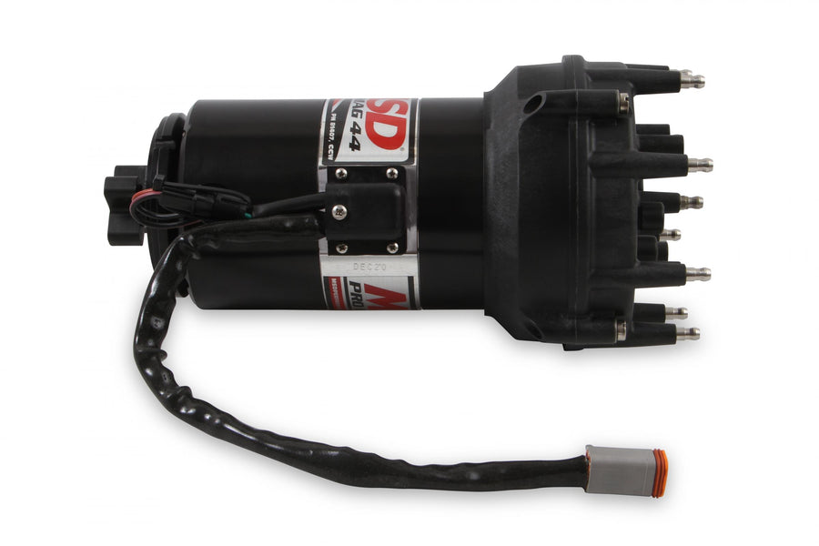 Pro Mag 44 Amp Generator, Ccw Rotation, Black Pro Cap, Band Clamp Black Pro-Mag 44 Generator Is Counterclockwise, Utilizes A Cross Drive, Pro-Cap (5 Inch Diameter), Rotor And A Wire Retainer MSD Ignition