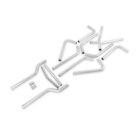 U-Fit Dual Exhaust Kit 16 Pc. Universal Dual Exhaust Tubing Kit 3.00-Inch Mandrel-Bent 409 Stainless Steel Tubing Flowmaster