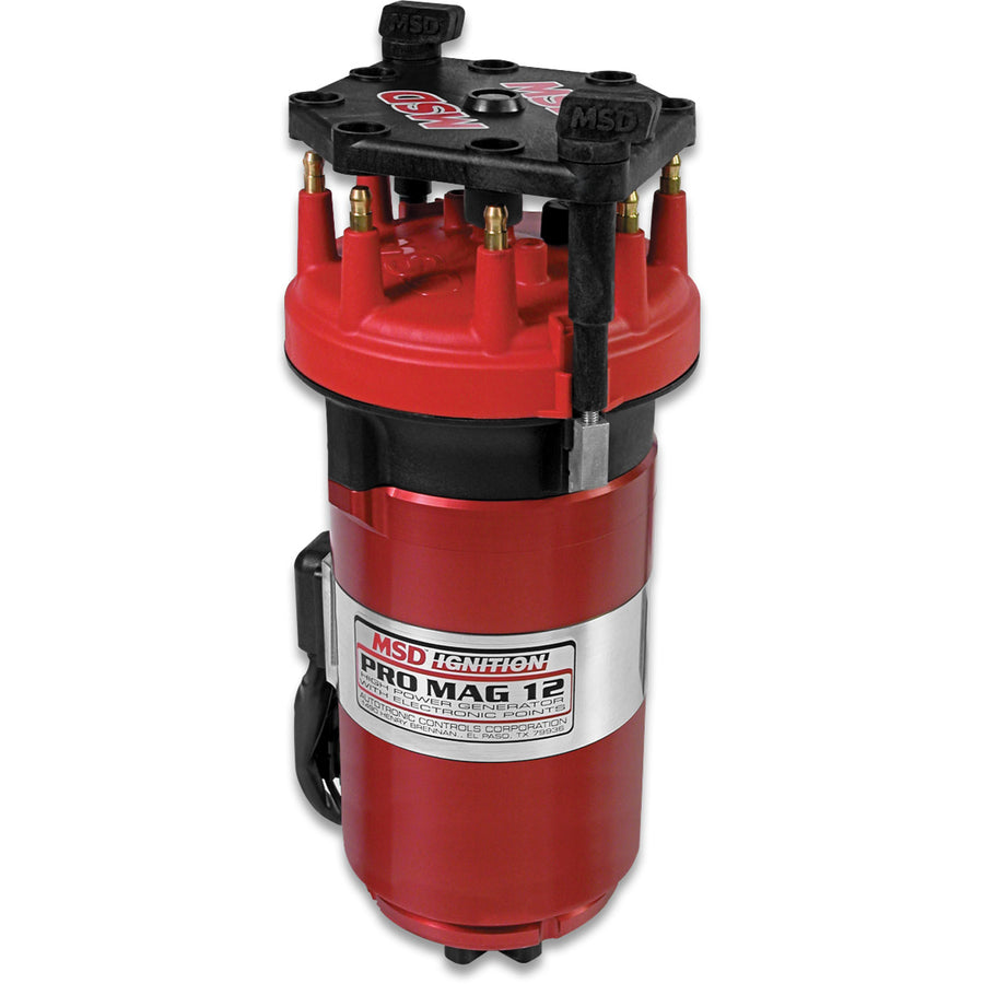 Pro Mag 20 Amp Generator, Ccw Rotation, Band Clamp The 20 Amp Generator Is A Favorite In Alcohol Slurping Engines Such Sportsman Dragsters And Quick-8 Racers MSD Ignition