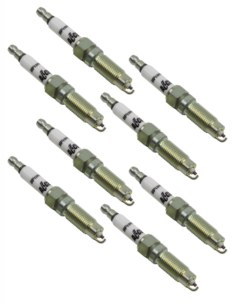 Hp Copper Spark Plug Ford 2008-2014 3-Valve 4.6L & 5.4L Eng 1 Step Colder Than Stock 8 Pack Of Pn 354C1 ACCEL
