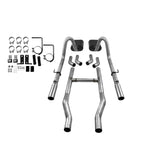 American Thunder Crossmember-Back Exhaust System 1955-1957 Chevrolet Cars With V8 Engine Aggressive To Moderate Sound Flowmaster