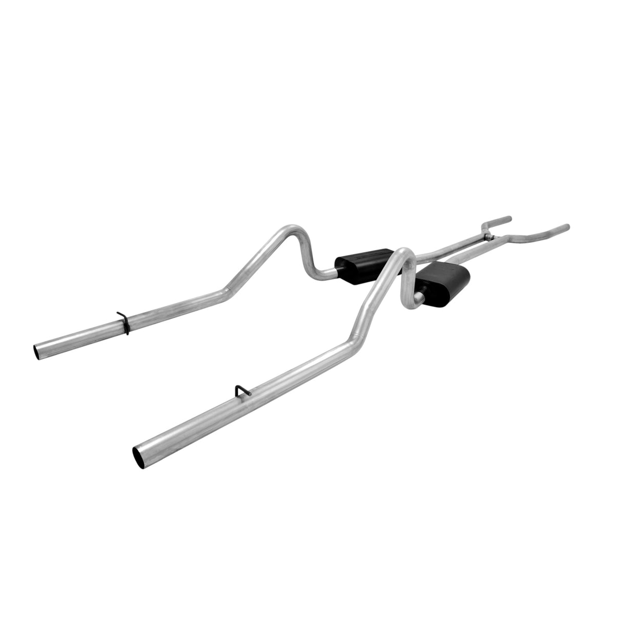 American Thunder Crossmember-Back Exhaust System 1968-1970 Mopar B-Bodies With V8 Engine, 2.5 Inch Stainless Steel Aggressive To Moderate Sound Flowmaster