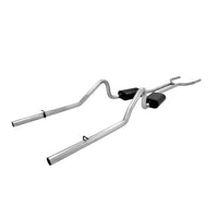 American Thunder Crossmember-Back Exhaust System 1968-1970 Mopar B-Bodies With V8 Engine, 2.5 Inch Stainless Steel Aggressive To Moderate Sound Flowmaster