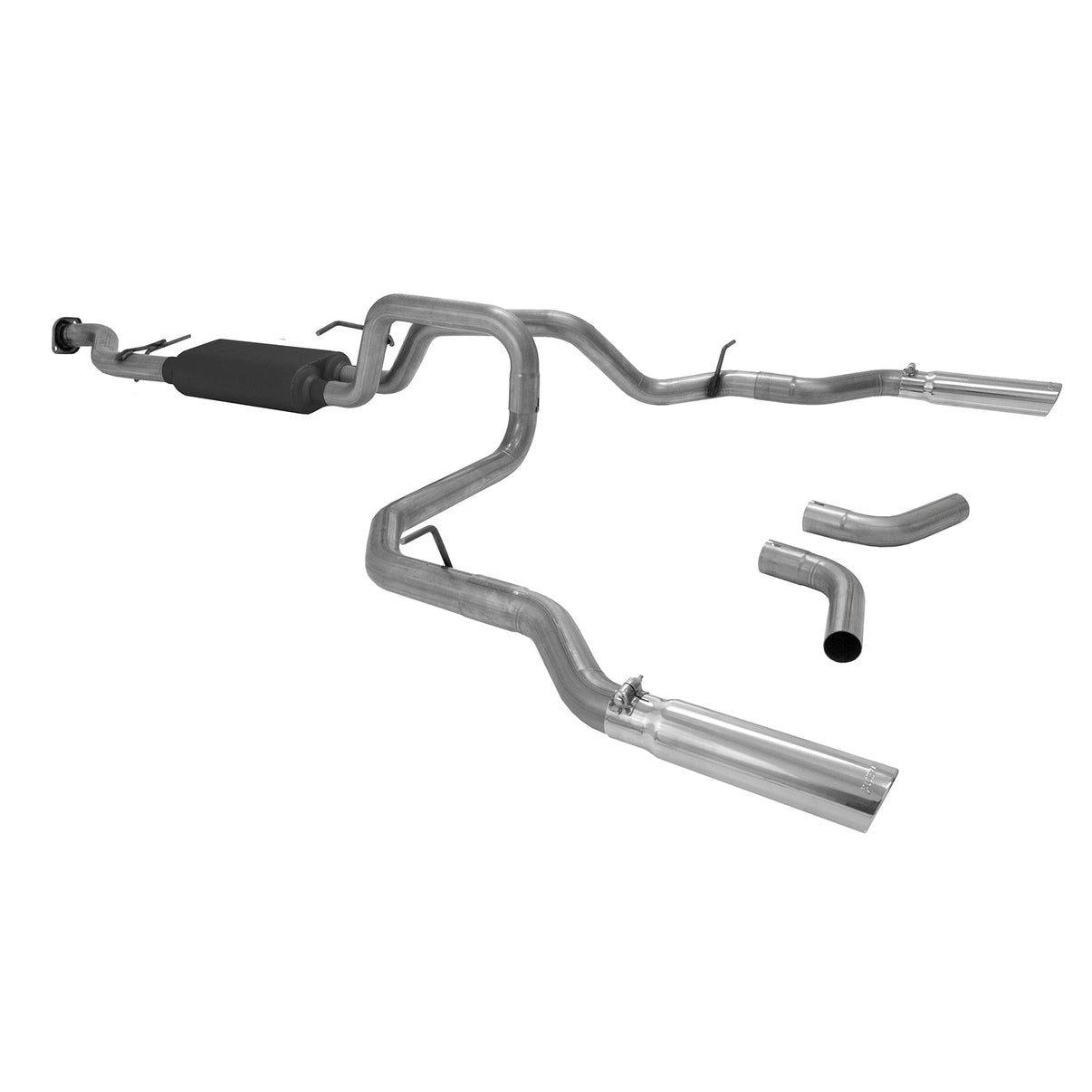 American Thunder Cat-Back Exhaust System 1999-2007* (*Classic Body Only) Chevrolet Silverado/Gmc Sierra 1500 4.3L, 4.8L, 5.3L Engine, Standard Cab/Short Bed. Stainless Steel Aggressive To Moderate Sound Flowmaster