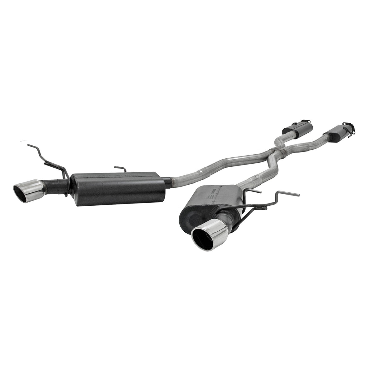 Force Ii Cat-Back Exhaust System Fits 2011-2021 Jeep Grand Cherokee 3.6, 5.7-Liter, Force Ii Cat-Back 2.5 Inch Stainless Steel Exhaust System, Dual Out Rear Exit Flowmaster