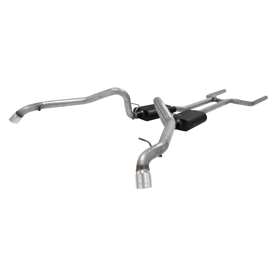 American Thunder Crossmember-Back Exhaust System Fits 1962-1967 Chevrolet Chevy Ii/Nova With V8 Engine 2.50 Inch Stainless Steel Aggressive To Moderate Sound Flowmaster