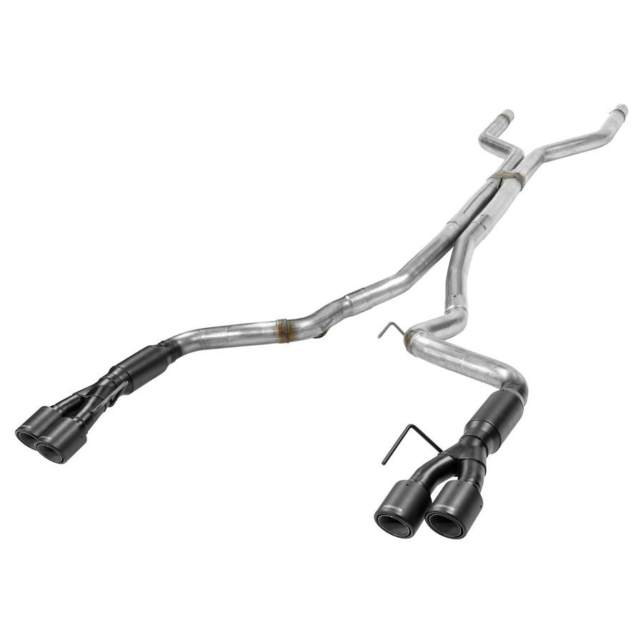 Outlaw Cat-Back Exhaust System Fits 2018-2023 Mustang Gt 5.0L Coupes & Convertibles Without Factory Active Performance Exhaust Valves. 3.00-Inch With Carbon Fiber Tips Aggressive Sound Flowmaster