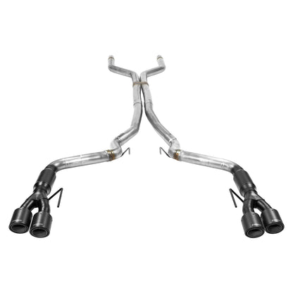 Outlaw Cat-Back Exhaust System Fits 2018-2023 Mustang Gt 5.0L Coupes & Convertibles Without Factory Active Performance Exhaust Valves. 3.00-Inch With Carbon Fiber Tips Aggressive Sound Flowmaster