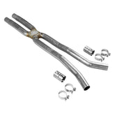 No Resonator Scavenger X-Pipe Kit Fits 2018-2026 Ford Mustang Gt 5.0L Engine Flowmaster