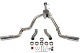 American Thunder Cat-Back Exhaust System Fits 2020-2026 GM 2500Hd/3500Hd With 6.6L Gas Engine, Crew Cab/Short Bed, Dual Out Rear/Dual Out Side, Polished Tips Aggressive To Moderate Sound Flowmaster