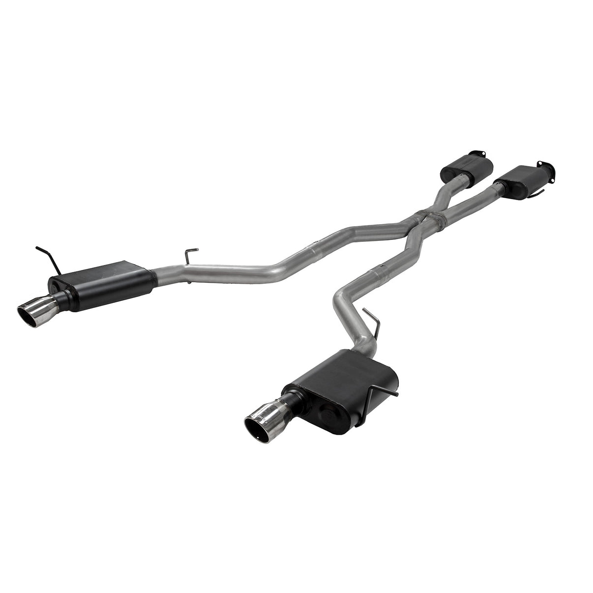 American Thunder Cat-Back Exhaust System Fits 2018-2024 Dodge Durango 6.4-Liter, American Thunder Cat-Back 3.0-Inch Stainless Steel Exhaust System, 4.00-Inch Polished Tips, Dual Out Rear Exit Flowmaster