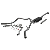 American Thunder Cat-Back Exhaust System Fits 2019-2026 Chevrolet/Gmc Silverado/Sierra 2.7-Liter, Cat-Back, Dual Out Rear/Side Exit, Stainless Steel Exhaust System Flowmaster
