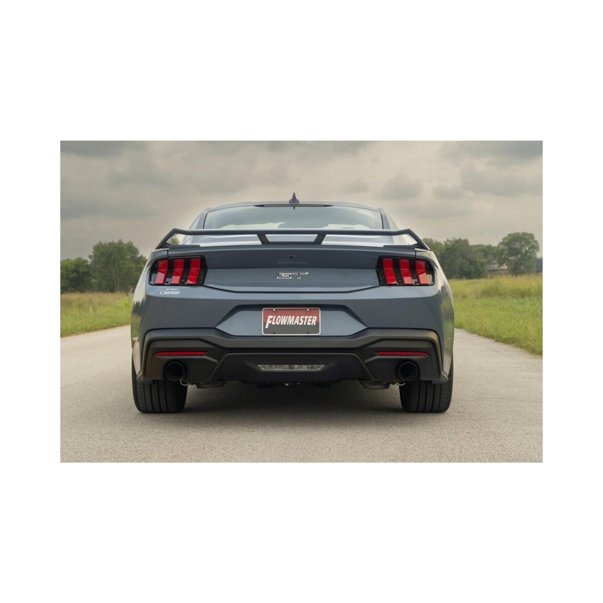 Outlaw Axle-Back Exhaust System Fits 2024-2026 Ford Mustang Gt 5.0-Liter And Ecoboost 2.3-Liter, Outlaw Axle-Back 3.0-Inch Stainless Steel Exhaust System, 4.0-Inch Black Tips With No Valves Flowmaster