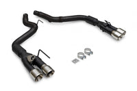 Outlaw Axle-Back Exhaust System Fits 2024-2026 Ford Mustang Gt 5.0-Liter And Ecoboost 2.3-Liter, Outlaw Axle-Back 3.0-Inch Stainless Steel Exhaust System, 4.00-Inch Polished Quad Tips With Valves Flowmaster