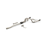 Outlaw Cat-Back Exhaust System Fits 2021-2025 Ford F150 2.7, 3.5 And 5.0-Liter, Powerboost And Non-Hybrid With Factory Dual Tailpipes, Outlaw Cat-Back 3.0-Inch Stainless Steel Exhaust System, 4.50-Inch Black Tips Flowmaster