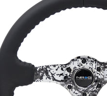 Load image into Gallery viewer, NRG Reinforced Steering Wheel (350mm / 3in. Deep) Blk Leather w/Hydrodipped Digi-Camo Spokes