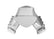 Sheet Metal Fabricated Intake Manifold GM Ls1/Ls2/Ls6 Hi-Ram Sheet Metal Fabricated Intake Manifold Ls1/Ls2/Ls6 102Mm Throttle Body Opening + Fuel Rail Kit Silver With Logo Sniper EFI
