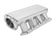 Low-Profile Sheet Metal Fabricated Intake Manifold GM Ls1/Ls2/Ls6 Hi-Ram 92Mm Throttle Body Opening + Fuel Rail Kit Silver With Logo Low Profile Mounting Provision For Map Sensor On Rear Of Intake Plenum Use GM #12592525 Sniper EFI