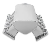 Low-Profile Sheet Metal Fabricated Intake Manifold GM Ls1/Ls2/Ls6 Hi-Ram 92Mm Throttle Body Opening + Fuel Rail Kit Silver With Logo Low Profile Mounting Provision For Map Sensor On Rear Of Intake Plenum Use GM #12592525 Sniper EFI