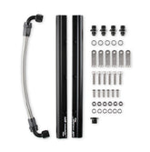 Hi-Ram Low-Profile Sheet Metal Fabricated Intake Manifold GM Ls1/Ls2/Ls6 92Mm Throttle Body Opening + Fuel Rail Kit Black With Logo Low Profile Mounting Provision For Map Sensor On Rear Of Intake Plenum Use GM #12592525 Sniper EFI