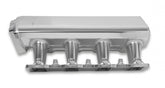 Hi-Ram Low-Profile Sheet Metal Fabricated Intake Manifold GM Ls1/Ls2/Ls6 102Mm Throttle Body Opening + Fuel Rail Kit Silver With Logo Mounting Provision For Map Sensor On Rear Of Intake Plenum Use GM #12592525 Sniper EFI