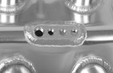 Hi-Ram Low-Profile Sheet Metal Fabricated Intake Manifold GM Ls1/Ls2/Ls6 102Mm Throttle Body Opening + Fuel Rail Kit Silver With Logo Mounting Provision For Map Sensor On Rear Of Intake Plenum Use GM #12592525 Sniper EFI