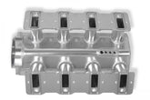 Hi-Ram Low-Profile Sheet Metal Fabricated Intake Manifold GM Ls1/Ls2/Ls6 102Mm Throttle Body Opening + Fuel Rail Kit Silver With Logo Mounting Provision For Map Sensor On Rear Of Intake Plenum Use GM #12592525 Sniper EFI