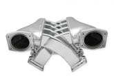 Fabricated Intake Manifold Dual Plenum 92Mm Ls1/2/6, Rail Kit Dual Plenum Inch Intake Manifold 92Mm Throttle Body Bore For GM Ls1/2/6 Engines (Includes Installation Kit, And Fuel Rail Kit) Silver Finish Sniper EFI