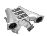 Fabricated Intake Manifold Dual Plenum 92Mm Ls1/2/6, Rail Kit Dual Plenum Inch Intake Manifold 92Mm Throttle Body Bore For GM Ls1/2/6 Engines (Includes Installation Kit, And Fuel Rail Kit) Silver Finish Sniper EFI