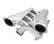 Fabricated Intake Manifold Dual Plenum 102Mm Ls1/2/6, Rail Kit Dual Plenum Inch Intake Manifold 102Mm Throttle Body Bore For GM Ls1/2/6 Engines (Includes Installation Kit, And Fuel Rail Kit) Silver Finish Sniper EFI