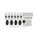 Fabricated Intake Manifold Dual Plenum 102Mm Ls1/2/6, Rail Kit Dual Plenum Inch Intake Manifold 102Mm Throttle Body Bore For GM Ls1/2/6 Engines (Includes Installation Kit, And Fuel Rail Kit) Silver Finish Sniper EFI