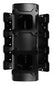 Sheet Metal Fabricated Intake Manifold GM Ls1/2/6 Hi-Ram Sheet Metal Fabricated Intake Manifold Ls1/Ls2/Ls6 Single Plane Dual Quad Carbureted Black With Logo Sniper EFI