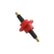MSD Firewall Feed Thru, Red The Firewall Feed-Thru Provides 1/2 Inch Of Insulation To Ensure That The Coil Spark Reaches The Distributor MSD Ignition