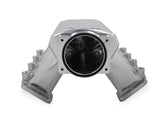 Hi-Ram Sheet Metal Fabricated Intake Manifold GM Ls3/L92 92Mm Throttle Body Opening + Fuel Rail Kit Silver With Logo Mounting Provision For Map Sensor On Rear Of Intake Plenum Use GM #12592525 Or Equivalent Sniper EFI