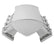 Hi-Ram Low Profile Sheet Metal Fabricated Intake Manifold Ls3/L92 92Mm Throttle Body Opening + Fuel Rail Kit Silver With Logo Low Profile Mounting Provision For Map Sensor On Rear Of Intake Plenum Use GM 12592525 Or Equivalent Sniper EFI