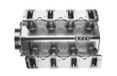 Hi-Ram Low Profile Sheet Metal Fabricated Intake Manifold Ls3/L92 92Mm Throttle Body Opening + Fuel Rail Kit Silver With Logo Low Profile Mounting Provision For Map Sensor On Rear Of Intake Plenum Use GM 12592525 Or Equivalent Sniper EFI