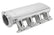 Hi-Ram Low Profile Sheet Metal Fabricated Intake Manifold Ls3/L92 92Mm Throttle Body Opening + Fuel Rail Kit Silver With Logo Low Profile Mounting Provision For Map Sensor On Rear Of Intake Plenum Use GM 12592525 Or Equivalent Sniper EFI