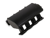 Sheet Metal Fabricated Intake Manifold GM Ls3/L92 92Mm Throttle Body Opening + Fuel Rail Kit Black With Logo Low Profile Mounting Provision For Map Sensor On Rear Of Intake Plenum Use GM #12592525 Or Equivalent Sniper EFI