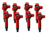 MSD Ignition Coil Blaster Series Toyota/Lexus V8 4.3L/4.7L Red 8-Pack 1998-2010 Toyota/Lexus V8 4.3L/4.7L Engines MSD Ignition