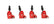 MSD Ignition Coil Blaster Series GM 4-Cyl Engines Red 4-Pack 2013-Present GM Vehicles 2.0L Turbo/2.5L Non-Turbo 4-Cylinder MSD Ignition