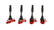 MSD Ignition Coil Blaster Series GM 4-Cyl Engines Red 4-Pack 2013-Present GM Vehicles 2.0L Turbo/2.5L Non-Turbo 4-Cylinder MSD Ignition