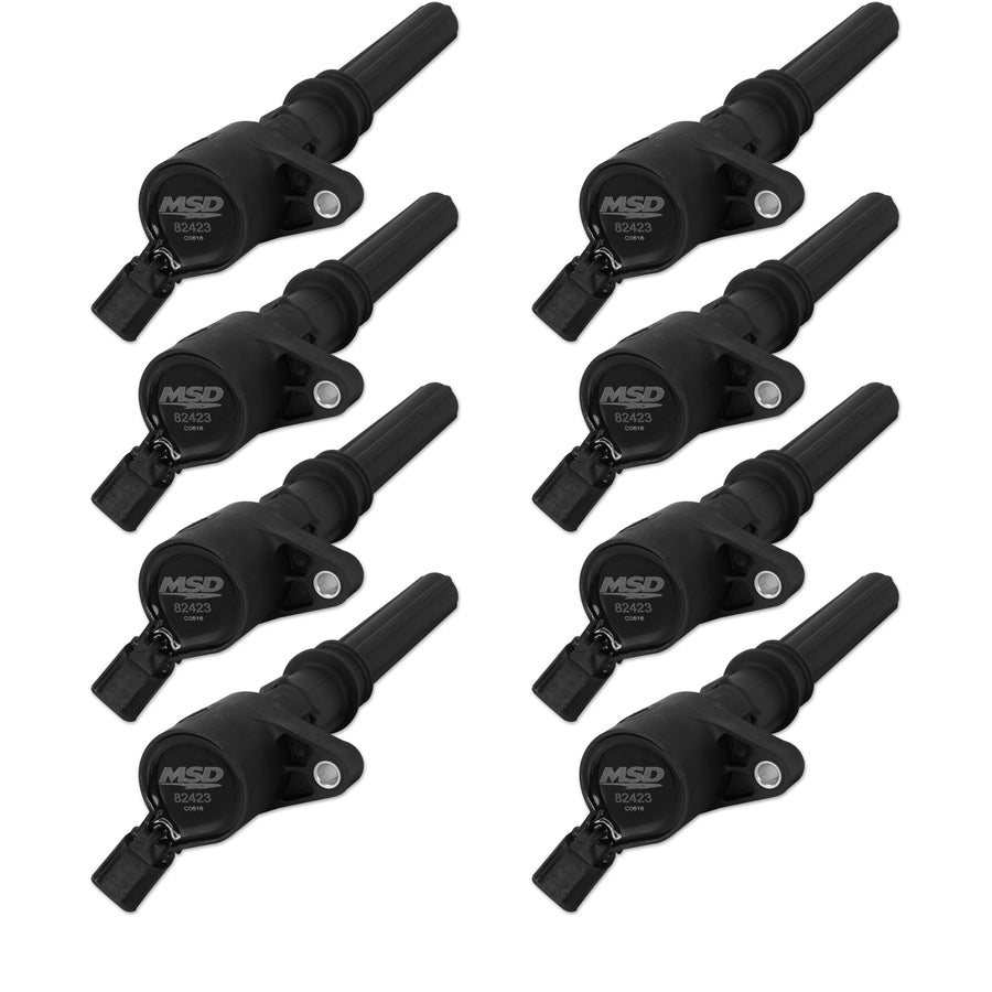 MSD Ignition Coil Blaster Ford 2-Valve V8 Black 8-Pack 1998-2014 Ford 4.6L/5.4L 2-Valve MSD Ignition